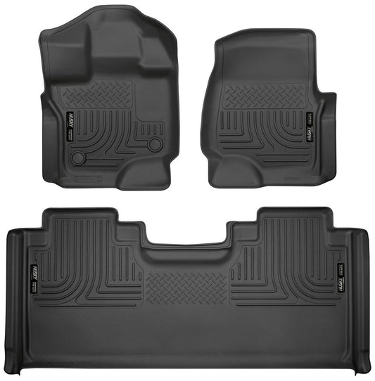 Husky Liners WEATHERBEATER FLOOR LINERS 94051 / 2015-2024 Ford F-150 F-150 EXTENDED CAB PICKUP