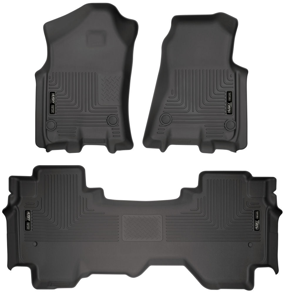 Husky Liners WEATHERBEATER FLOOR LINERS 94011 / 2023-2024 Ram 1500 New Model Quad Cab  / 2019-2022 Ram 1500- New Model Quad Cab (Short Crew); Without Vinyl Floors