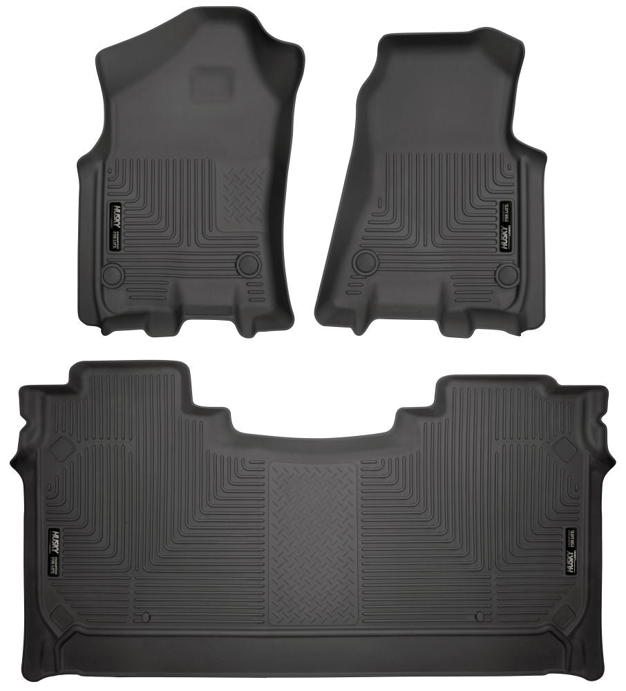 Husky Liners WEATHERBEATER FLOOR LINERS 94001 / 2019-2023 DODGE RAM 1500 CREW CAB PICKUP