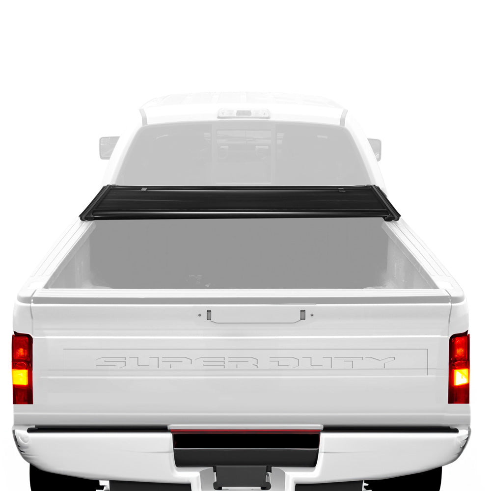 Partscore Premium Soft TRI-FOLD Vinyl TONNEAU COVER 2017-2023 FORD F-250 F-350 SUPER DUTY 6.7 BOX